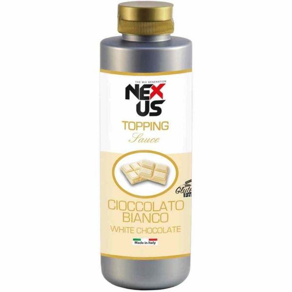 Molho de Cobertura de Chocolate Branco Nexus 650 g - Delícia gourmet para doces e sobremesas. Compre já este requintado produto online!
