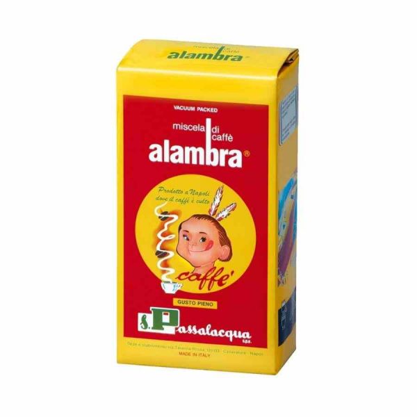 Café moído Passalacqua Alambra 250g - Aroma intenso e sabor invulgar para os apreciadores mais exigentes. Adquira online!