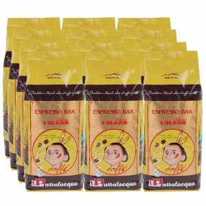 Café premium Passalacqua Gold Vulcan em grãos, 12 pacotes de 500 g - Sabor excecional para apreciadores exigentes. O melhor café online.
