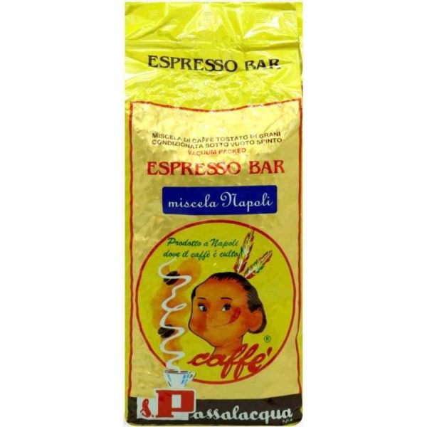 Café Passalacqua Napoli Blend 1 kg em grãos - Aroma intenso e sabor inigualável para os amantes de café. Compre online agora!