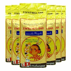 Café em Grãos Passalacqua Napoli 6 x 1 kg - Mistura de alta qualidade para os amantes de café. Compre online e desfrute de um sabor excepcional.
