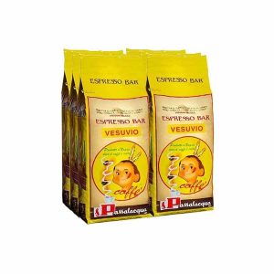 Café Passalacqua Vesuvio 6 x 1 kg em grãos - Qualidade Premium para os Amantes de Café. Aproveite o Melhor Sabor em Casa!