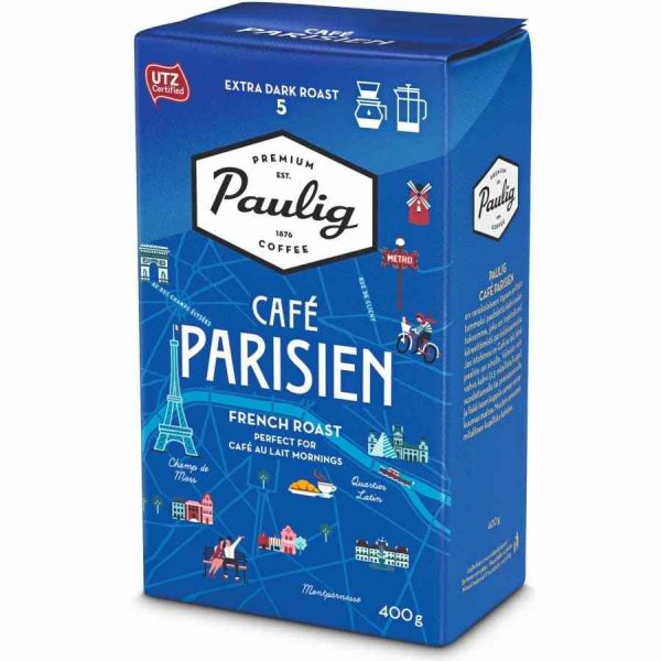 Café Parisien Paulig, o sabor requintado de Paris em sua chávena. Aproveite a qualidade suprema deste café premium!