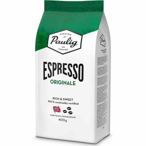 Café Paulig Espresso Originale 400 g em grãos - Aroma intenso para os amantes de café. Compre agora e aproveite a verdadeira experiência do café espresso.