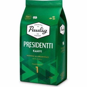Café Paulig Presidente, aromático e intenso para os amantes de café exigentes. Desfrute do melhor café online!