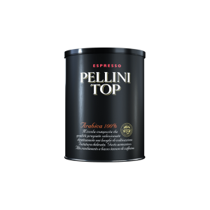 Café moído Pellini Top 100% Arábica de alta qualidade - 250g, sabor intenso e aroma irresistível para os amantes de café exigentes.