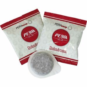 Cápsulas de Espresso E.S.E. Pera Dolce Aroma para um café perfeito em casa. Compatível com máquinas de café espresso. Aprecie a qualidade!