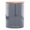 Recipiente de armazenamento de cerâmica Planetary Design Airscape®: elegância em ardósia para preservar frescura dos alimentos.