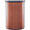 Recipiente de armazenamento premium em aço inoxidável Airscape® Classic Design Planetário, cor cobre escovado - Durabilidade e elegância para a sua cozinha!