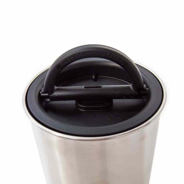 Recipiente de armazenamento em aço inox Airscape® Classic Design Planetário, Carvão - Preserva frescura dos alimentos por mais tempo. Compre online!