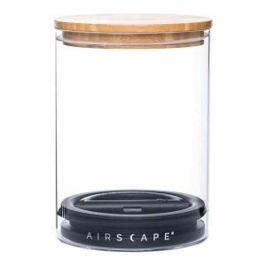 Frasco de armazenamento com design planetário e tampa de bambu. Mantenha a frescura dos seus alimentos por mais tempo. Compre online!
