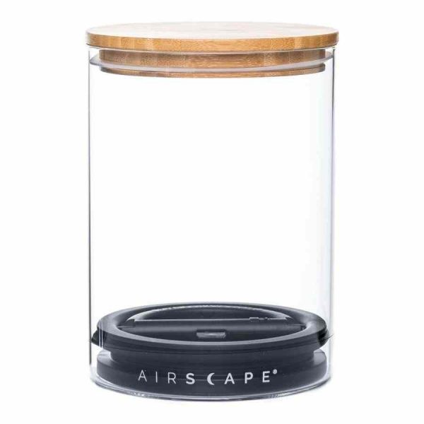 Frasco de armazenamento com design planetário e tampa de bambu. Mantenha a frescura dos seus alimentos por mais tempo. Compre online!