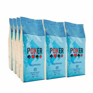 Café descafeinado de alta qualidade em grãos de poker 12 x 500g - Compre online agora!