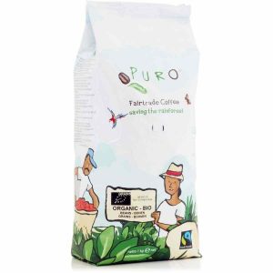 Café em Grãos Puro Orgânico Bio 1 kg - Delicie-se com a pureza e qualidade deste café orgânico premium. Aromático e sustentável para os amantes de café. Compre já!
