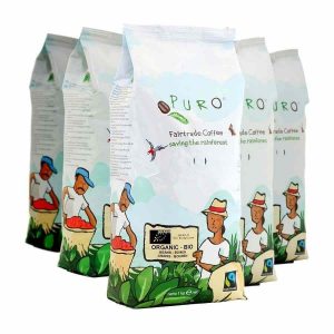 Café em Grãos Puro Orgânico Bio de Qualidade Superior - Pacote com 9 x 1 kg para Compra Online. Delicie-se com este Café Sustentável e Aromático!