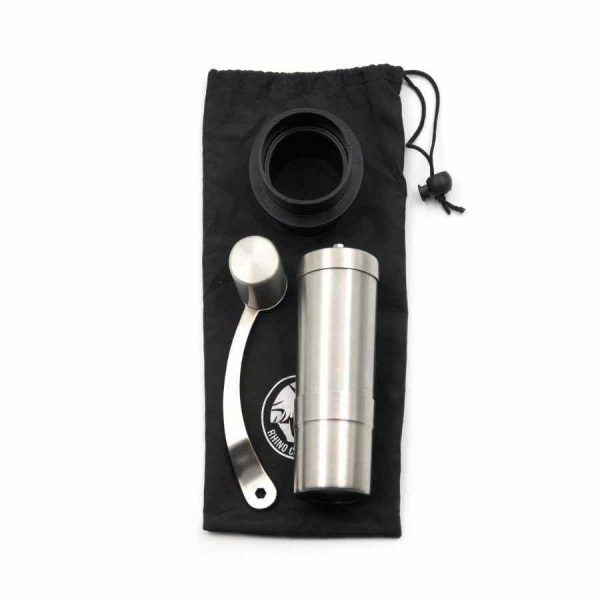 Moedor manual compacto Rhino Coffee Gear com adaptador para AeroPress - Moagem precisa para o seu café perfeito. Compre online!