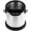 Caixa de batida profissional em aço inoxidável Rhinowares para café - durável e elegante para a sua cafetaria.
