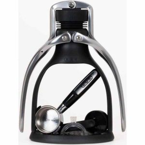 Máquina de café expresso manual ROK EspressoGC preta - Desfrute do melhor café em casa com esta máquina de café expresso manual de alta qualidade. Compre já!