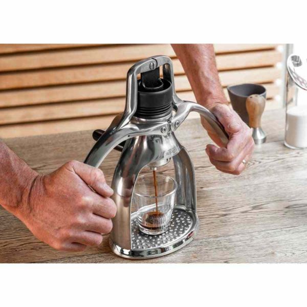 Máquina de café ROK EspressoGC, edição Explorer - Preparação manual de café expresso com estilo e qualidade premium. Compre online!