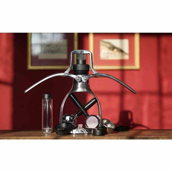 Máquina de café expresso manual ROK EspressoGC, edição Explorer: prepare café de qualidade com esta máquina de café expresso manual premium.