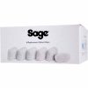 Filtros de água de reposição Sage, 6 peças - Purifique a sua água com estes filtros de alta qualidade para uma hidratação saudável em casa. Compatíveis com diversas máquinas de água. Ideal para manter a frescura e sabor da sua bebida.