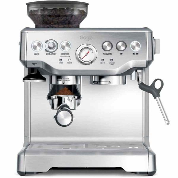 Máquina de café expresso Sage The Barista Express prata, elegância e qualidade para café perfeito em casa - compre online agora!