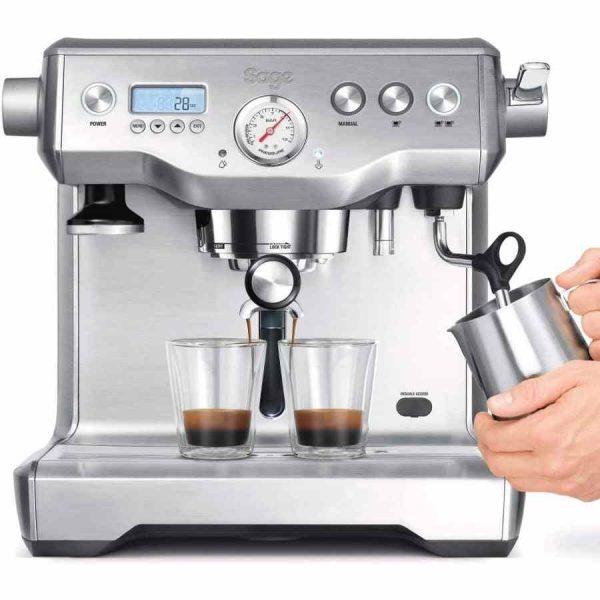 Máquina de café expresso Sage the Dual Boiler, prata - Desfrute do melhor café em casa com esta máquina de qualidade premium.