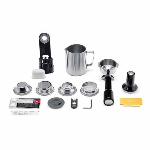 Máquina de café expresso Sage the Dual Boiler em prata - design elegante e funcionalidade avançada para o melhor café em casa.