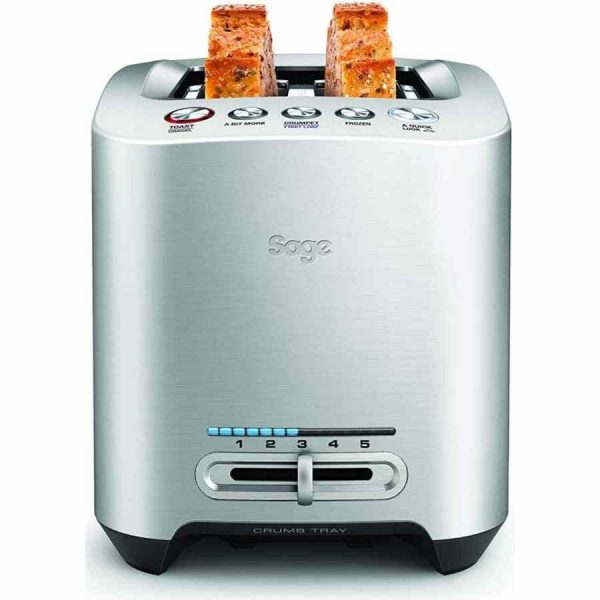 Torradeira de 2 fatias Sage The Smart Toast, design sofisticado para torradas perfeitas todas as manhãs. Compre online agora!