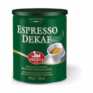Café Sem Cafeína Saquella Espresso Dekaf - Aromático e Suave, Perfeito para Desfrutar a Qualquer Hora do Dia. Ideal para os Amantes de Café sem Cafeína.