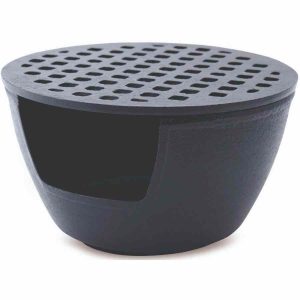 Aquecedor de bule Shamila Hakone em cerâmica preta para chá - Design elegante e eficiente para manter a temperatura ideal da sua bebida.