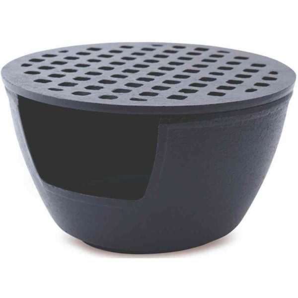 Aquecedor de bule Shamila Hakone em cerâmica preta para chá - Design elegante e eficiente para manter a temperatura ideal da sua bebida.