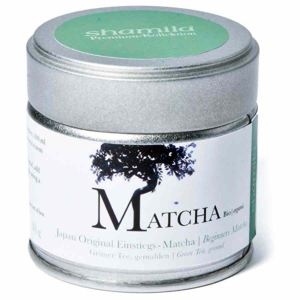Chá de Matcha Japonês de Alta Qualidade para Iniciantes em lata de 30g - Delicie-se com este saudável e saboroso chá verde matcha!