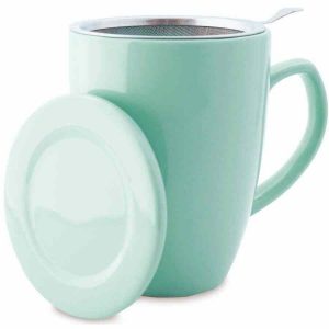Caneca de Chá Shamila com Filtro e Tampa, 350 ml - Desfrute do seu chá favorito com a elegância desta caneca premium. Ideal para momentos relaxantes!