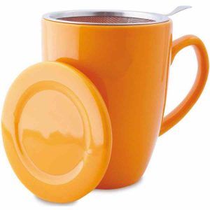 Caneca de Chá Shamila com Filtro e Tampa, 350 ml - Desfrute do seu chá favorito com esta caneca elegante. Com filtro e tampa incluídos. Perfeita para momentos relaxantes. Compre já! 🍵 #Chá #Caneca #Shamila