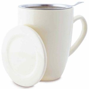 Caneca de Chá Shamila com Filtro e Tampa, 350 ml - Desfrute do seu chá em estilo com esta elegante caneca de alta qualidade.