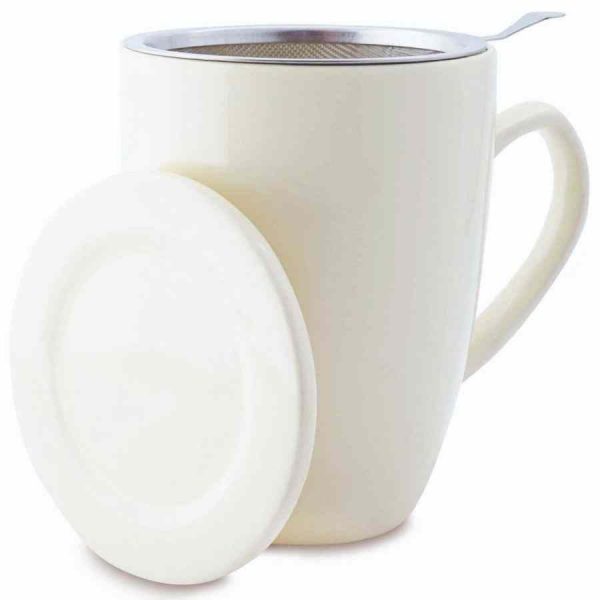 Caneca de Chá Shamila com Filtro e Tampa, 350 ml - Desfrute do seu chá em estilo com esta elegante caneca de alta qualidade.