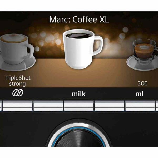 Deleite-se com café perfeito feito pela Máquina de Café Siemens EQ.9 Plus Connect s700 em preto, a solução totalmente automática para os amantes de café exigentes.