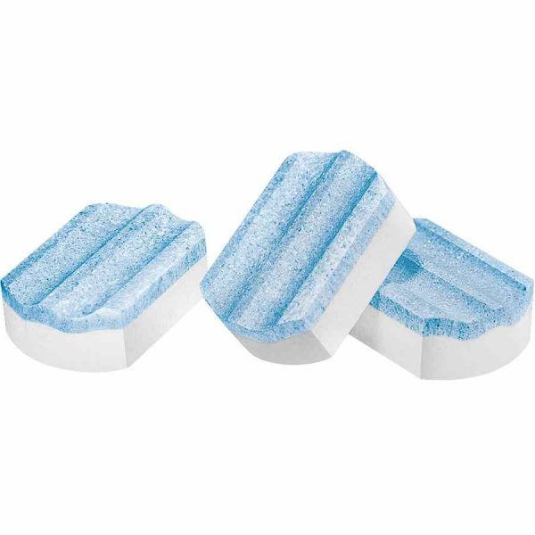 Pastilhas descalcificantes Siemens EQ.series para máquinas de café, 3 unidades - Elimine eficazmente a calcificação! Manutenção fácil e de qualidade para o seu equipamento.