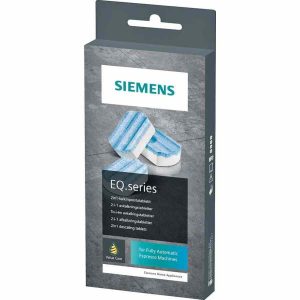 Pastilhas descalcificantes Siemens EQ.series para máquinas de café, 3 unidades - Limpeza profunda e eficaz para prolongar a vida da sua máquina de café. Adequado para Siemens EQ.series. Compre agora!