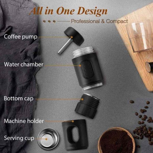 Máquina de Café Espresso Staresso Mini para Cápsulas e Café Moído - Desfrute de um café perfeito em casa. Compacta e versátil. Compre online agora!