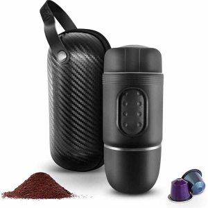 Máquina de Café Espresso Staresso Mini para Cápsulas e Café Moído - Desfrute do sabor perfeito em casa. Ideal para todos os amantes de café.