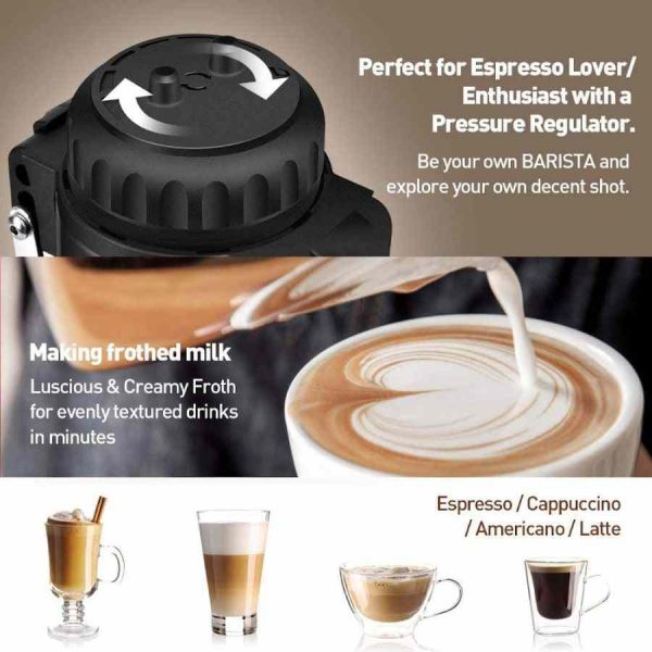 Máquina de café expresso Staresso Pro (Mirage) 2021 - Preparação de café premium com design sofisticado para os amantes do café exigentes.