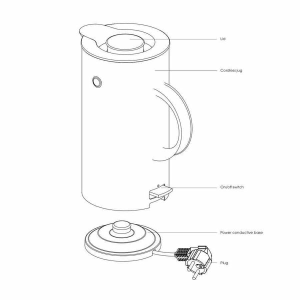 Chaleira Elétrica Stelton EM77 1,5 l - Design moderno e funcional para uma água sempre quente. Compre agora e desfrute do melhor!