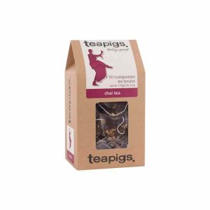 Saquinhos de chá Teapigs Chai - Uma explosão de sabores exóticos num chá premium. Aproveite cada gole! Ideal para momentos de relaxamento e sofisticação.