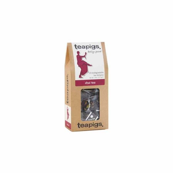Saquinhos de chá Teapigs Chai: Mistura de especiarias exóticas para um chá premium e reconfortante. Compre online agora!