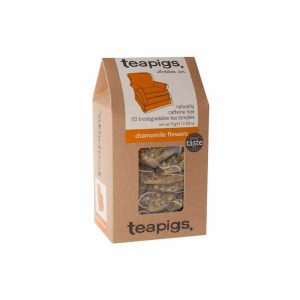 Saquinhos de chá de flores de camomila Teapigs - Delicie-se com a suavidade e frescura desta infusão premium de camomila. Compre já!
