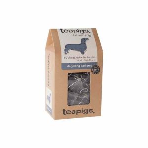 Saquinhos de chá Teapigs Darjeeling Earl Grey - Aromático chá negro com toque cítrico e floral, perfeito para um momento relaxante. Compre agora!