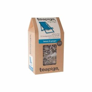 Chá Teapigs Limão e Gengibre - Embalagem com 50 Saquinhos de Chá: Desfrute de uma infusão de alta qualidade e sabor intenso. Perfeito para todos os momentos!