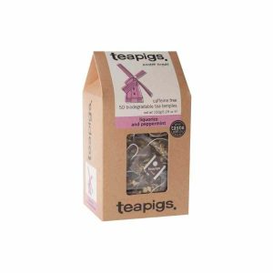 Saquinhos de chá de alcaçuz e hortelã-pimenta Teapigs - Infusão premium e revigorante para desfrutar em casa. Um verdadeiro mimo!